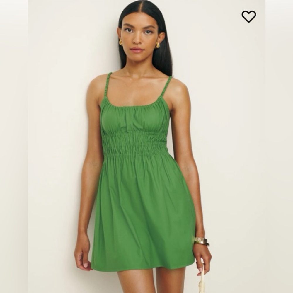 Reformation Kathleen dress green